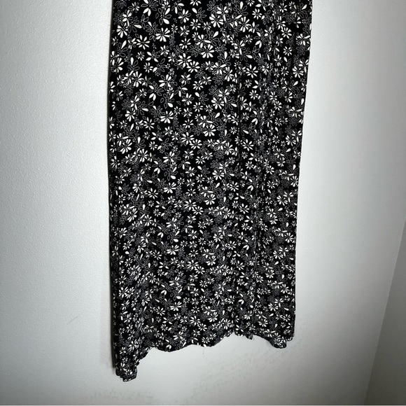 Free People Jessie Ditsy Floral Midi Dress Black White Size 4 Women’s Viscose - Picture 4 of 12